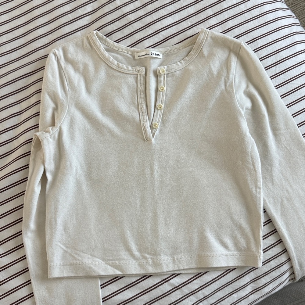 Reformation Lyon top in ivory - Picture 3 of 4